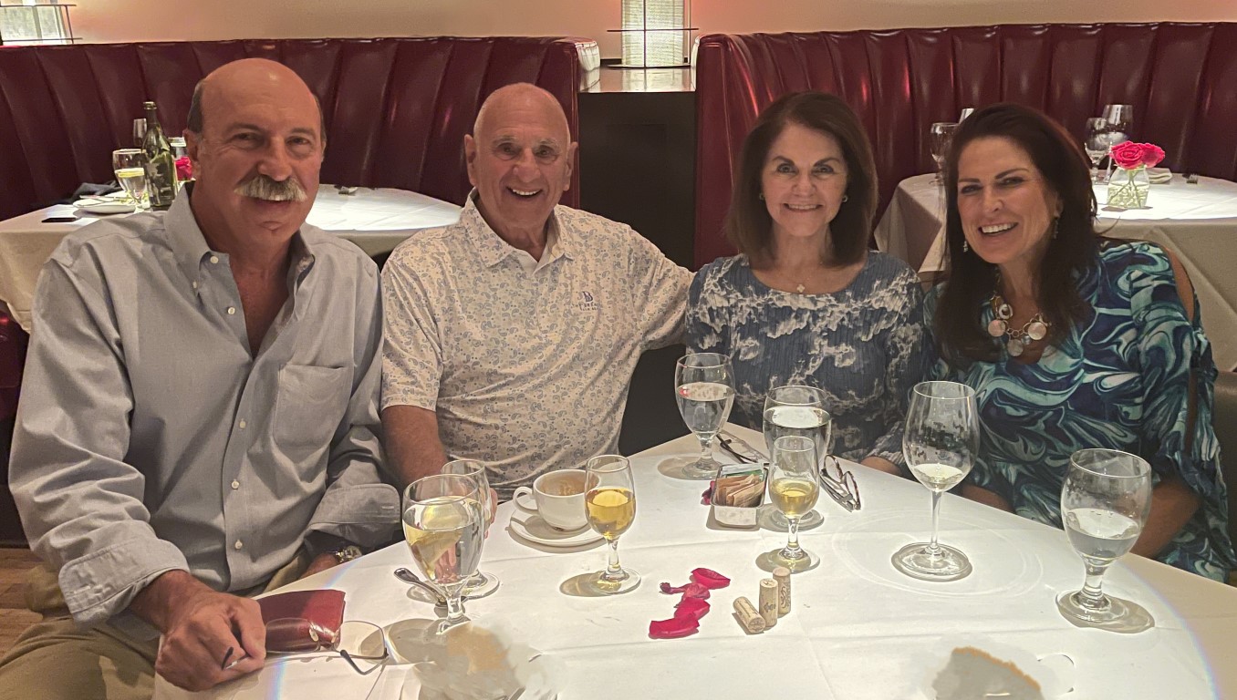 Dr. and Mrs. Herbert Cares celebrate their 25th Anniversary with Dr. and Mrs. Luigi Querusio on October 18th, 2023 in Naples, Florida.