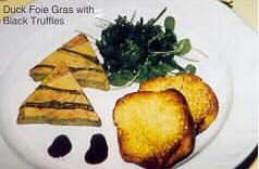 Duck Foie Gras with black truffles